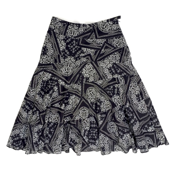 Ralph Lauren Dresses & Skirts - RALPH LAUREN Patchwork Bohemian Black and white Paisley Print Skirt